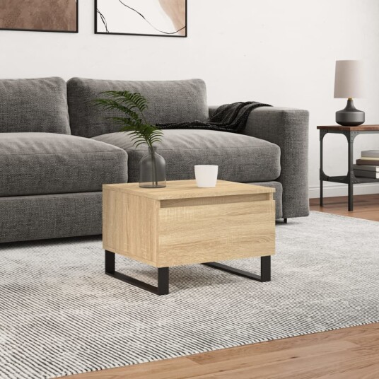 Salongbord sonoma eik 50x46x35 cm konstruert tre 8721012111936