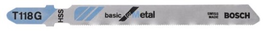 Bosch T 118 G Stikksagblad Metall 92MM 3-Pack for Elektroverktøy