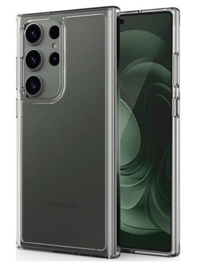 Crong Crystal Shield-Deksel - Samsung Galaxy S23 Ultra-Deksel (Klar)