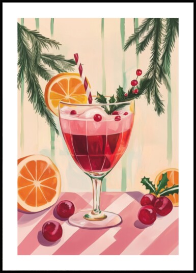 Christmas Red Cocktail Plakat / 70x100
