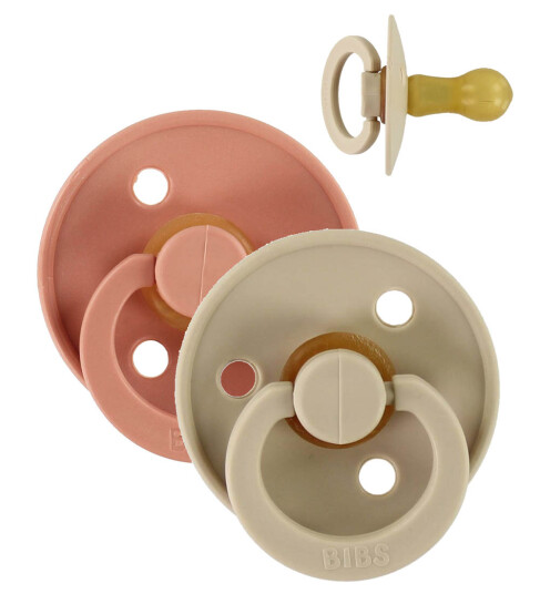 BIBS® Smokk Color Peach /Vanilje 6-18 måneder, 2 stk.