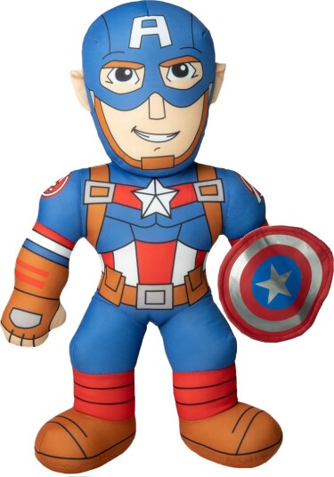 Marvel Captain America Kosedyr M/Lyd 20 Cm Marvel Captain America Kosedyr M/Lyd 20 Cm