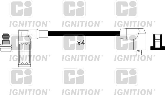 Tennplugg kabelsett QUINTON HAZELL XC1007