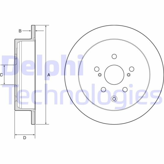 Bremseskive DELPHI BG4919C Bremseskive DELPHI BG4919C