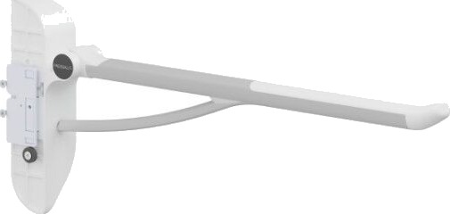 Pressalit Care Plus armstøtte 85 cm høyre hvit