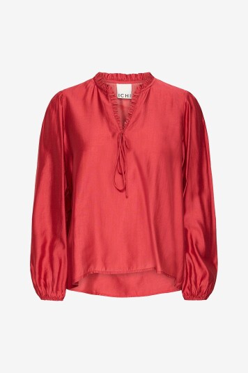 ICHI Bluse ihKarlani Ls2 Rød