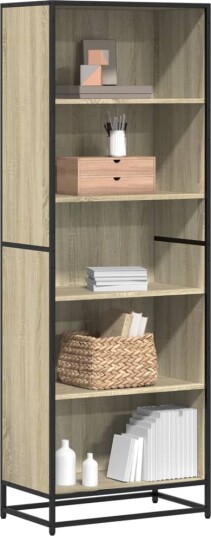 Bokhylle sonoma eik 60x35x170,5 cm konstruert tre