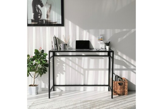 Skrivebord Vallsbo 100 cm Glass/Svart