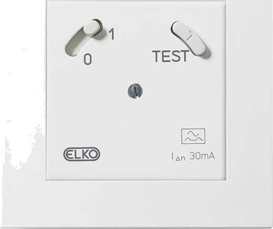 Elko Plus Jordfeilbryter Plus-ramme, 30 mA Hvit Elko Plus Jordfeilbryter Plus-ramme, 30 mA Hvit