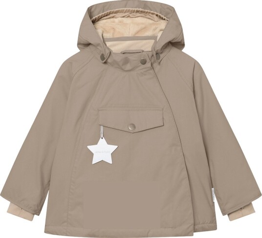 MINI A TURE Matwang Fleece Lined Winter Jacket. Grs   GREY BROWN   104
