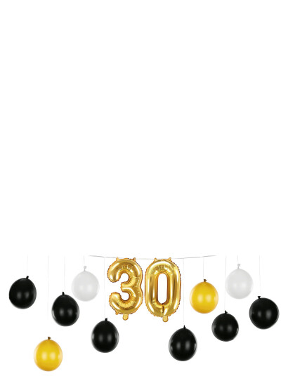 IPK Diy Balloon Garland 30 Years Black 0