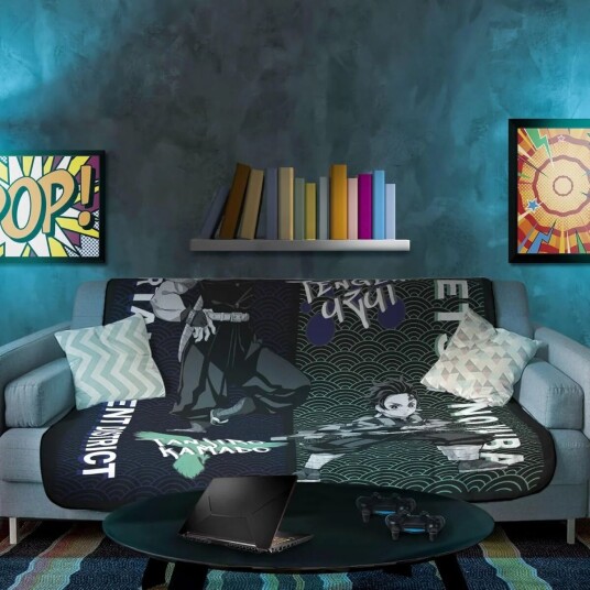 ABYstyle Demon Slayer teppe Tanjiro & Tengen ABYstyle Demon Slayer teppe Tanjiro & Tengen