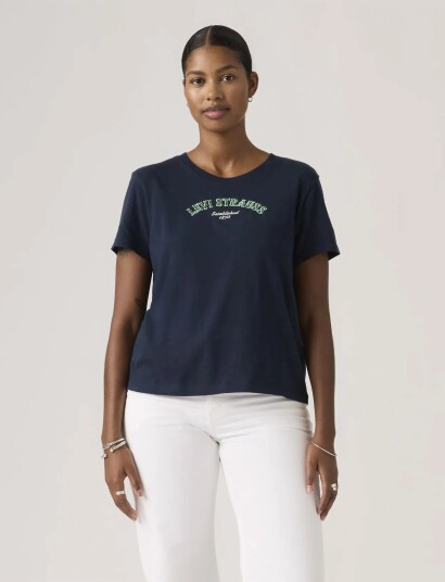 Levi"s® Gr Favorite Tee Funky Collegia   Navy   XS