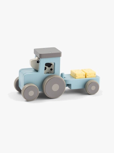 Done by Deer Tiny Farm Tractor Dotti Blue - Blue - ONE SIZE