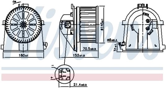 Kupévifte NISSENS 87598