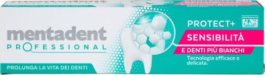 Hydroxyapatit Whitening Tannpasta MENTADENT Professional Protect+ Sensitivity 75 ml