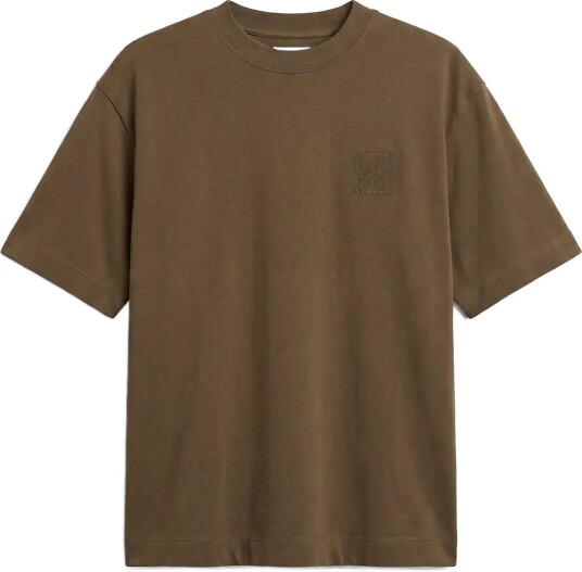 Calvin Klein Ss Rlxd 16S Embrd Twill Emblem T   Khaki green   L