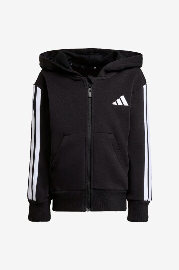 Adidas Sport Performance Hettegenser LK 3S FL FZ HD Svart Adidas Sport Performance Hettegenser LK 3S FL FZ HD Svart