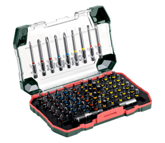 Metabo 71 Deler Bitssett med Bor og Bits i Plastboks