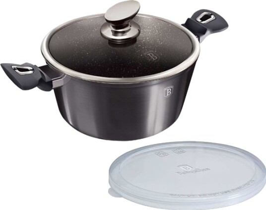 Berlinger Haus Gryte Med Granit 2,5L 20 Cm Carbon Pro Bh 6892 Berlinger Haus Gryte Med Granit 2,5L 20 Cm Carbon Pro Bh 6892