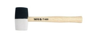 Yato YT-4605 Benkhammer med Gummihode og Trehåndtak, 7,2 cm