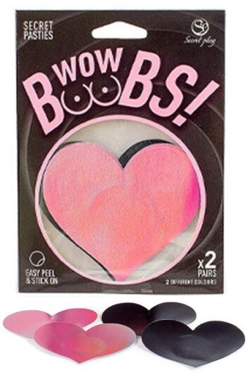 Secret Play Nipple Covers Heart Shapped Holographic