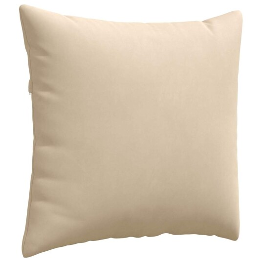 Sofaputer 2 pcs Krem 45 x 45 cm stoff