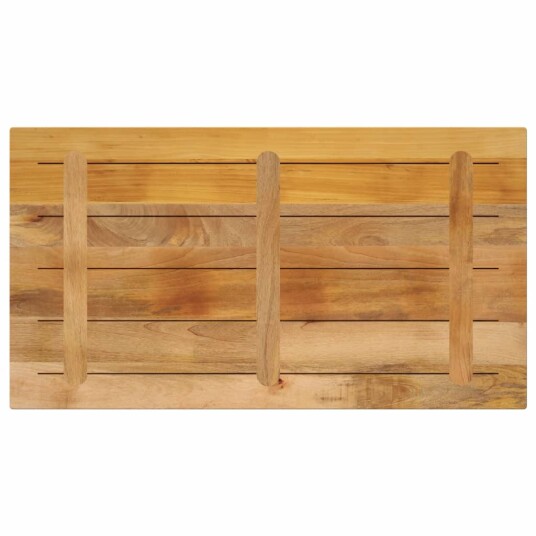 Bordplate 100x50x2,5 cm rektangulær grovt heltre mango 371320