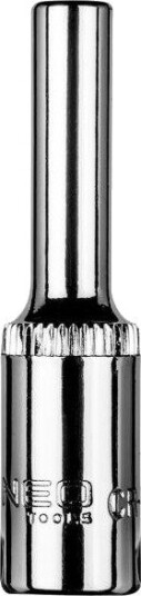 NEO Pipeskrallenøkkel Lang 1/4", 4 mm, CrV-Stål