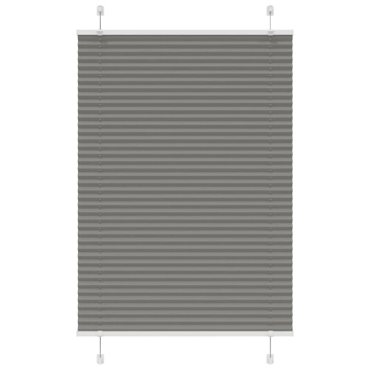 plisségardin antrasitt 85x150 cm Stoff Bredde 84,4 Polyester