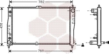 VAN WEZEL 83002019 Radiator motorkjøling