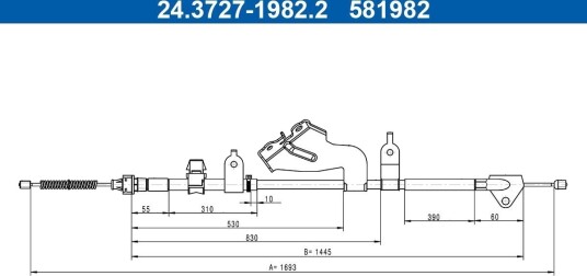 ATE 24.3727 1982.2 Tautrekk håndbremse