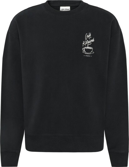 Maison Kitsune Cafe Kitsune Coffee Cup Relax Sweatshirt Black S