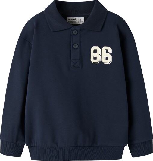 Name It Nmmlev Ls Nreg Sweat Bru Box Navy 104