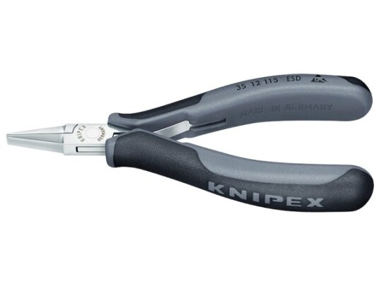Knipex 35 12 115 ESD Nebbtang 115 mm Stål og Plast Sort-Grå