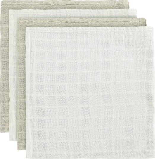 Pippi Organic Cloth Muslin 4-Pack Green 65X65CM
