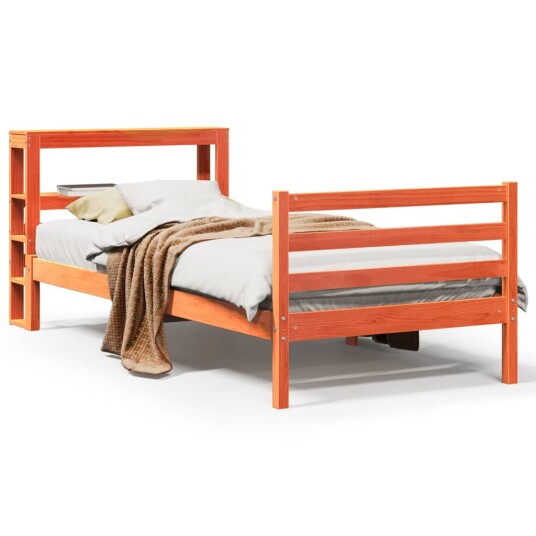  Sengeramme uten madrass voksbrun 75x190 cm heltre furu 3305836