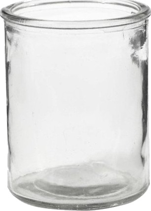 Diverse Stearinlysglass H: 9.8 cm diam 8 cm 6 stk 1 pk