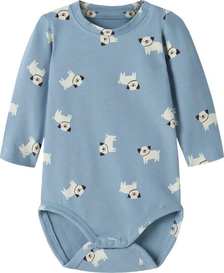 Name It Body I/e NbmVroels Ashley Blue/Hunder Name It 62 Langermet Body Lyseblå