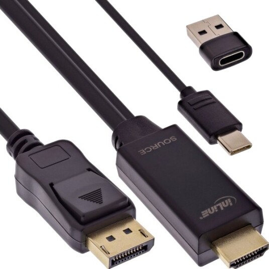 Inline 17162I Aktiv Videokonverter Svart 2 M 3840 X 2160 Piksler 3840X2160@30Fps Hdmi