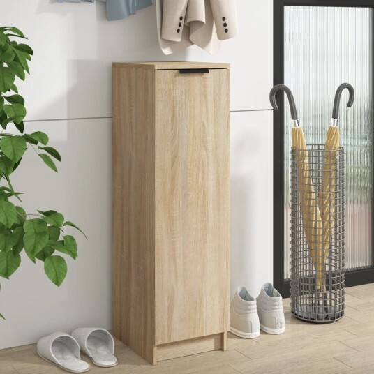 vidaXL Skoskap sonoma eik 30x35x100 cm konstruert tre vidaXL Skoskap sonoma eik 30x35x100 cm konstruert tre