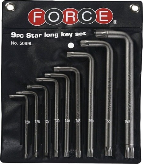 FORCE 5099L Vinkelskrutrekkersett