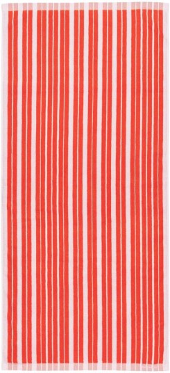 Marimekko Raide badehåndkle 70x150 cm Red light pink