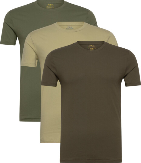 Polo Ralph Lauren Slim Crewneck 3 Pack Green M Polo Ralph Lauren Slim Crewneck 3 Pack Green M