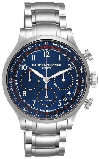 Baume & Mercier Herreklokke MOA10066 CAPELAND Blå/Stål Ø44 mm