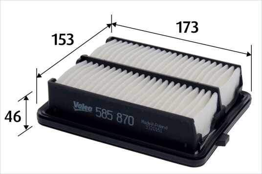 Luftfilter VALEO 585870 Luftfilter VALEO 585870