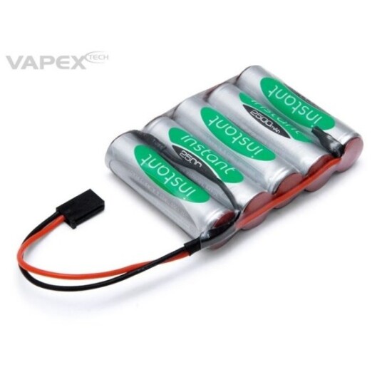 Vapex VP2500AA Receiver Battery NiMH 6,0V 2500mAh Flat