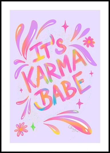 Karma Babe Poster Plakat / 40x50cm