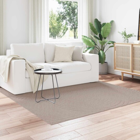 Områdetepper Torget PALMERAS Beige 200 x 200 cm Polyester