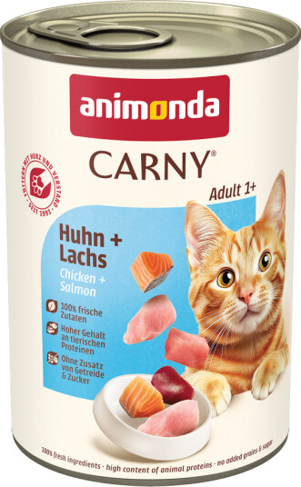Animonda Carny Våtfôr Adult & Laks Kylling 6 X 400 G